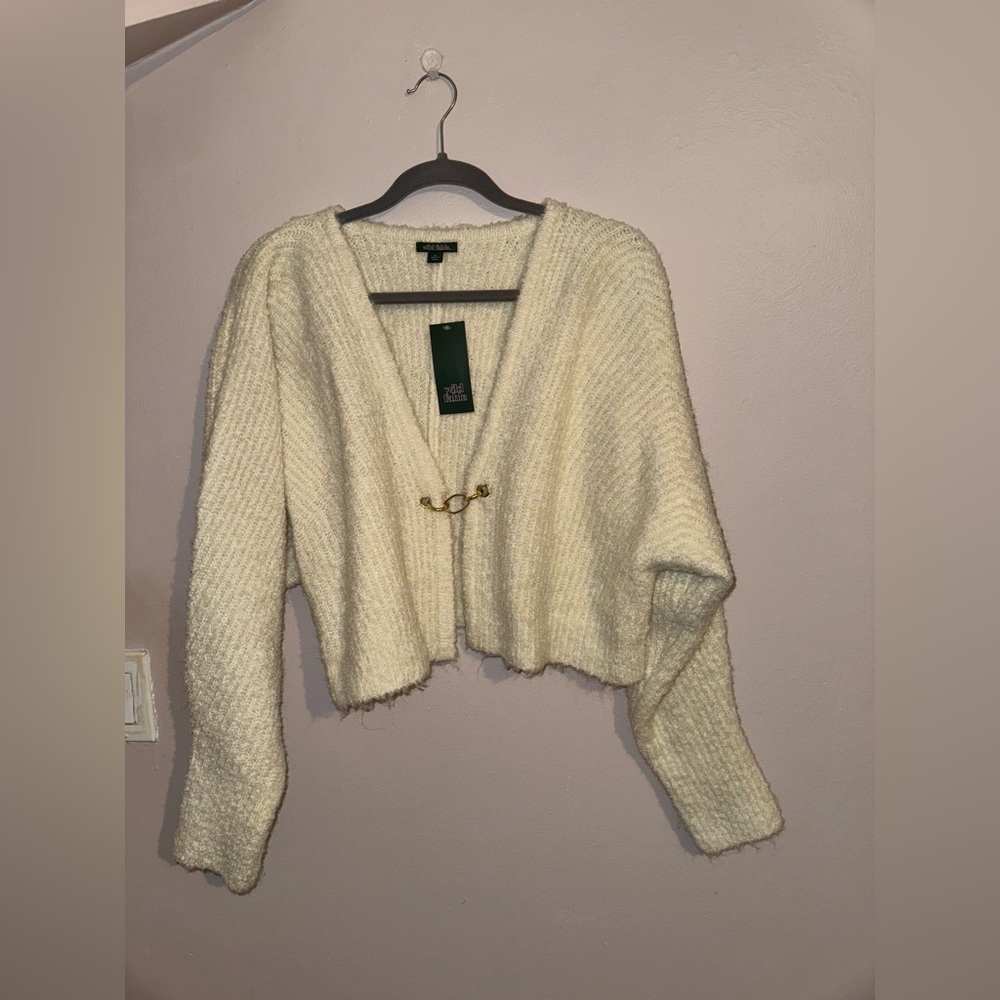 Wild Fable Cream Knit Cardigan